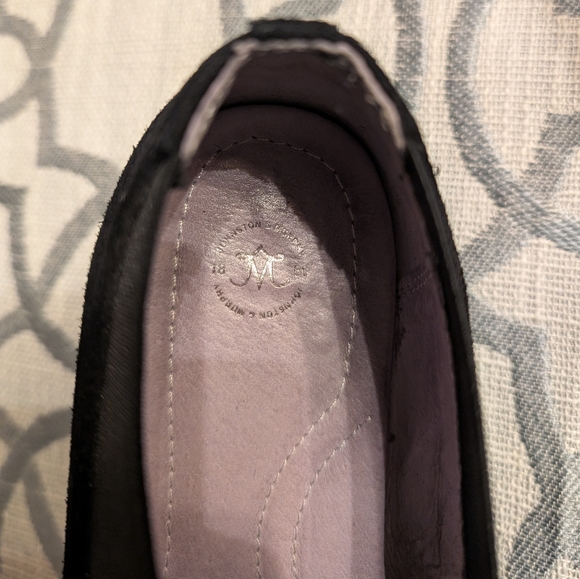 Johnston & Murphy 1850's Size 7 Black Suede Slip On Loafers - Picture 3 of 4